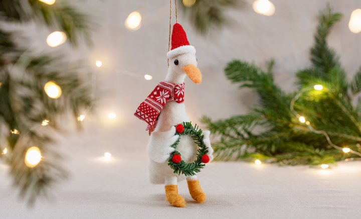 Felt christmas decorations discount
